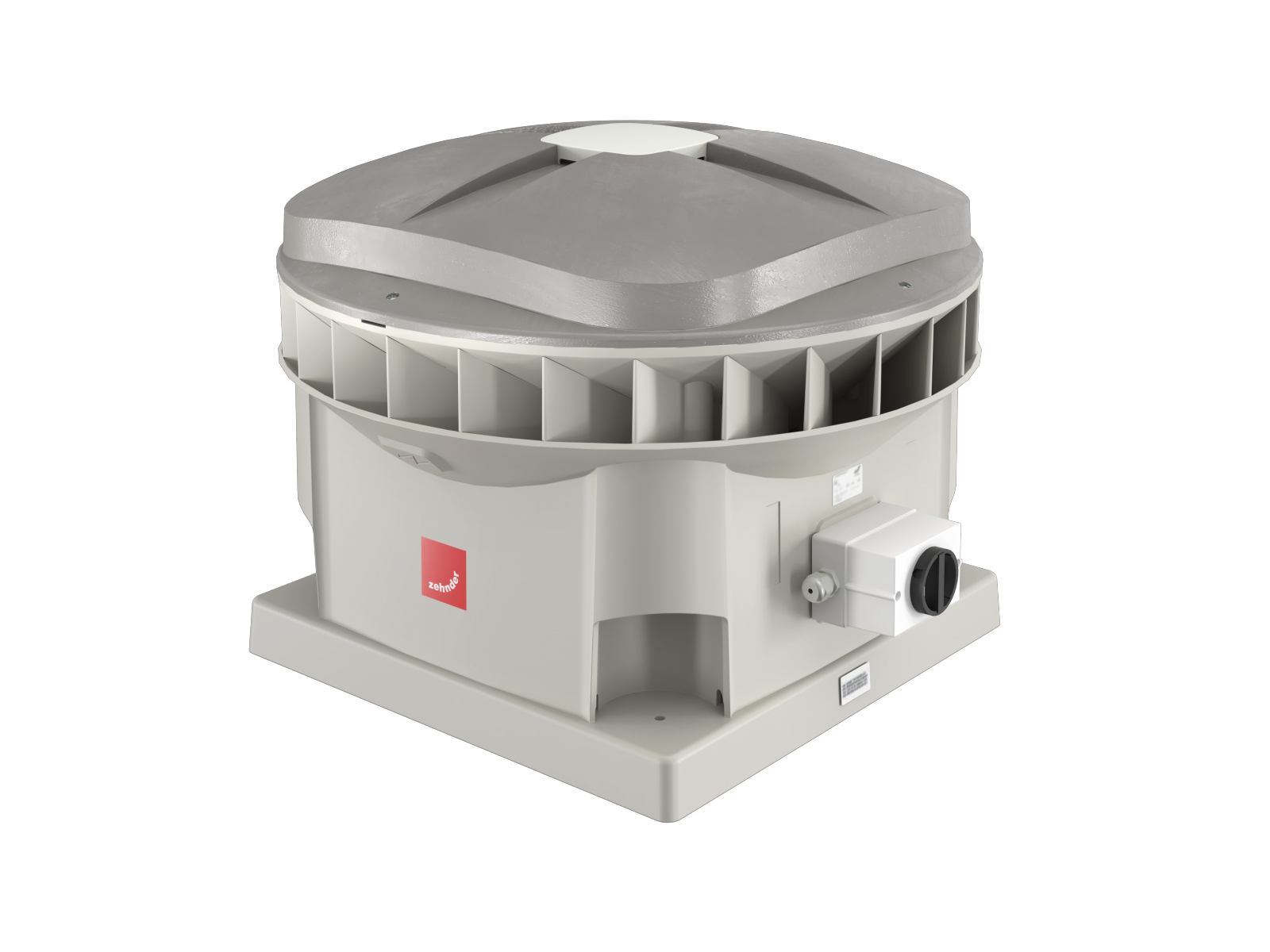 Cut-Out Zehnder ComfoRoof MX Move Up Solo Comfortable indoor ventilation Angled view