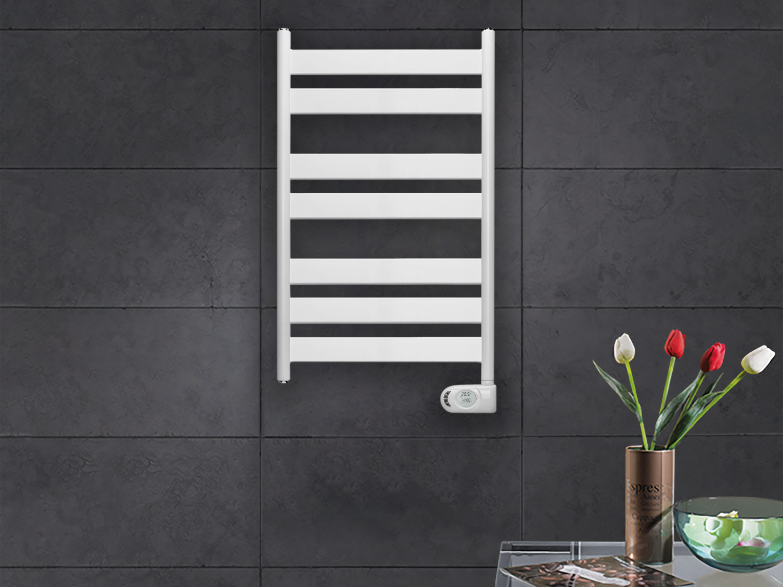 Rendering Zehnder Zeta Decorative radiator Front view