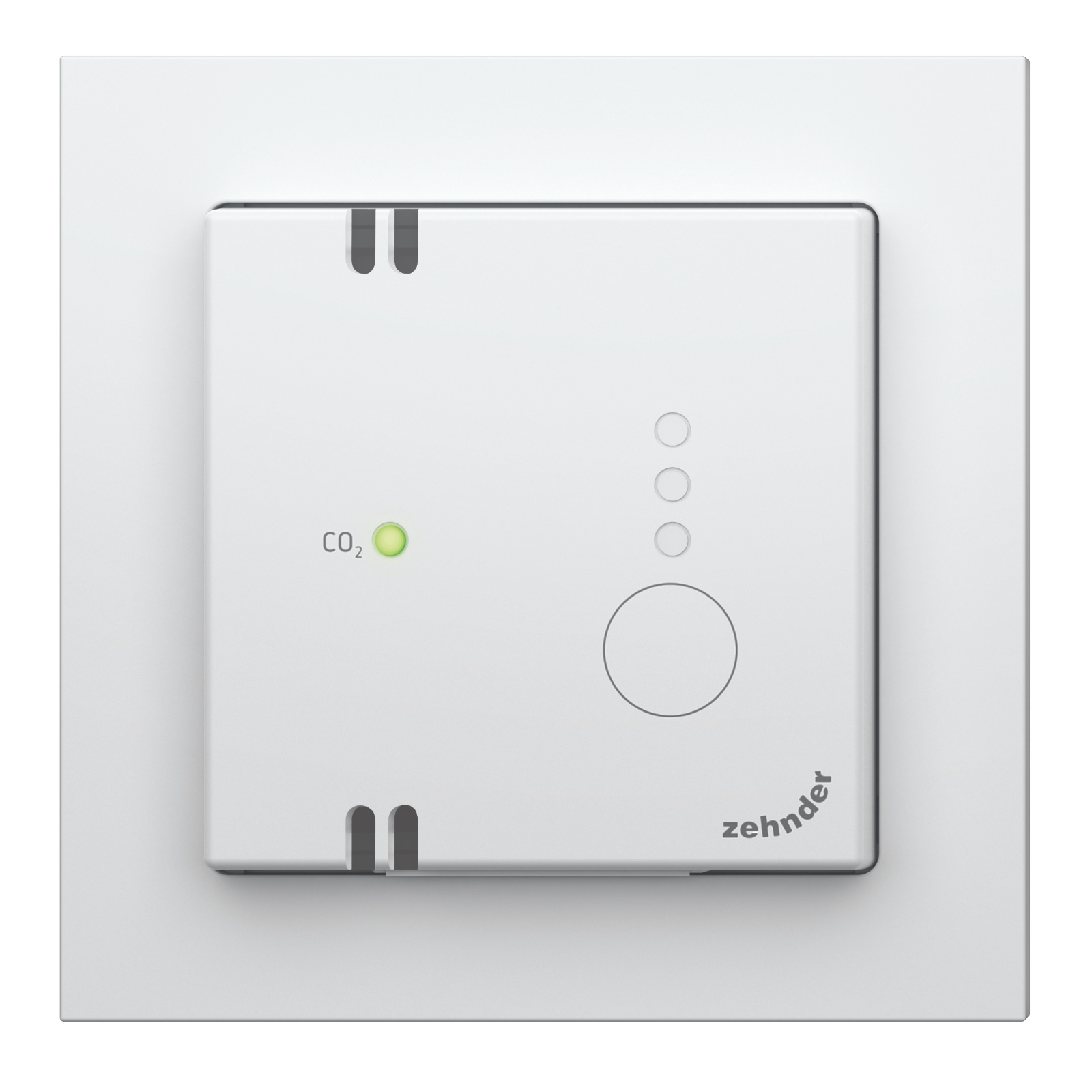 Cut-Out Zehnder CO2 Sensor RF Comfortable indoor ventilation Front view