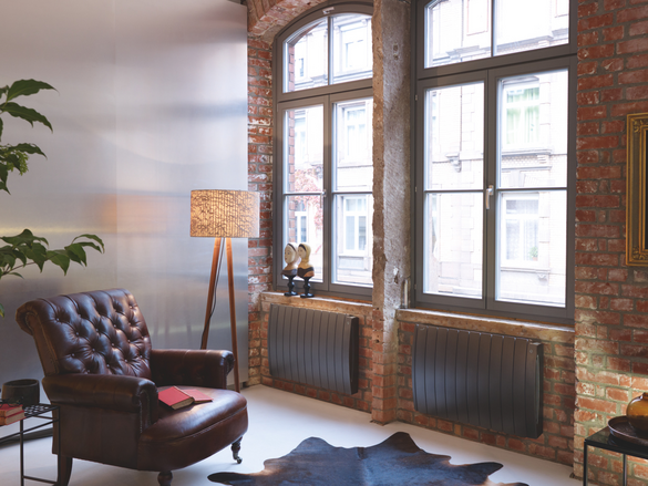 Rendering Farë Tech Decorative radiator Front view