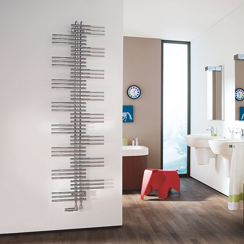 Rendering Zehnder Yucca Decorative radiator Front view