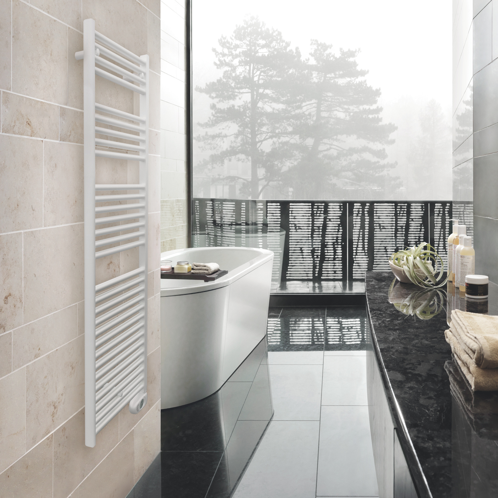 Rendering Zehnder Aura Decorative radiator Front view